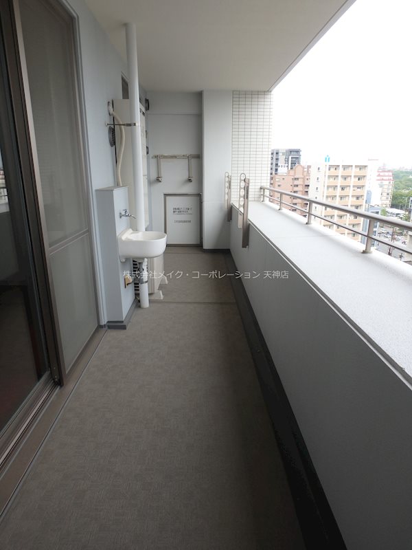 コスモ唐人町パークビュー ベランダ