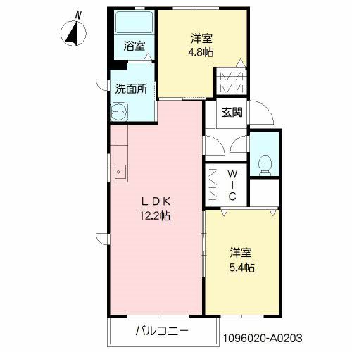 ボヌール雑餉 203号室 間取り