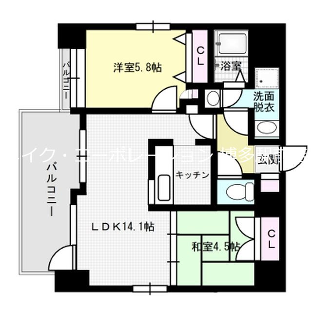 アバンス祇園 間取り