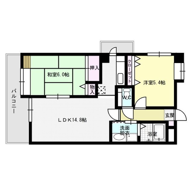緑彩館 301号室 間取り