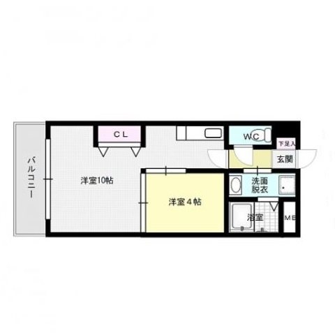 姪浜シルキーⅠ～ﾈｯﾄ無料～ 間取り