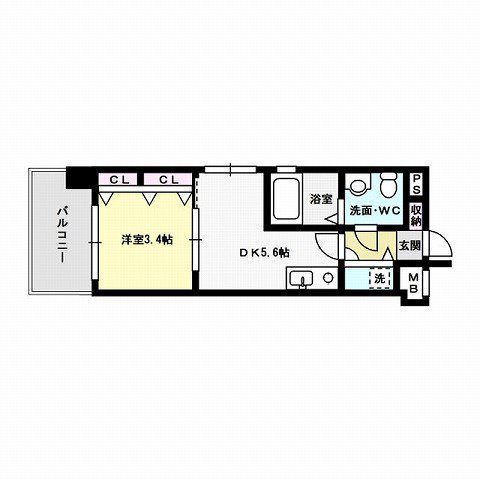 F・PARC西新 間取り