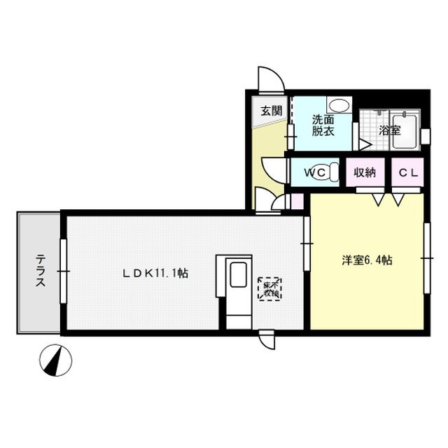 シャーメゾンTOK B棟 間取り図