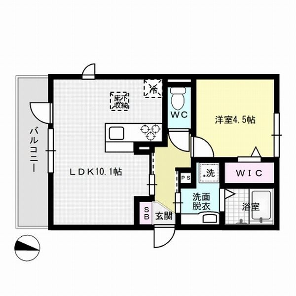 D-room別府駅前 間取り