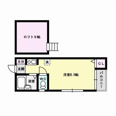 アスティ室見~ネット無料~ 間取り