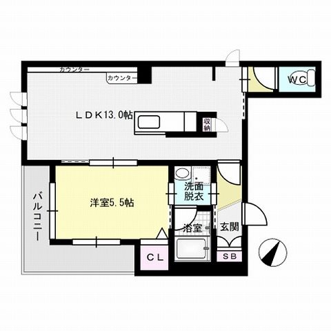 シャーメゾン西新ステーション 間取り