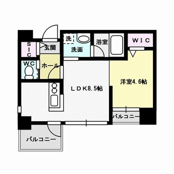 プリュネル荒江～ネット無料～ 間取り