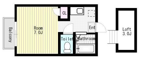 サンリバーⅡ 206号室 間取り