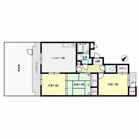 フローラル城南 間取り