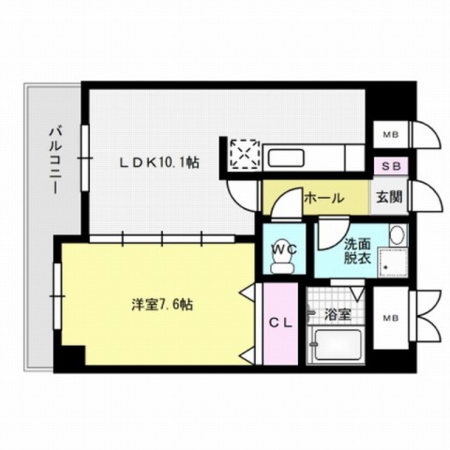 グラシア大濠～ネット無料～ 間取り