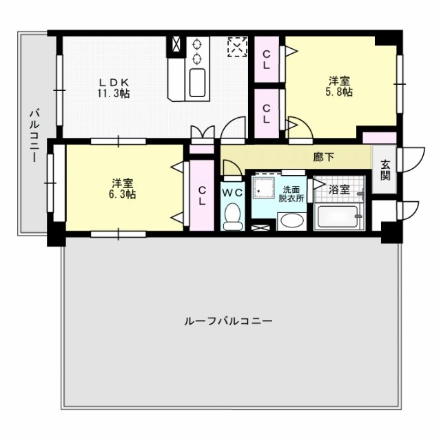 ホープＳパレス 間取り図