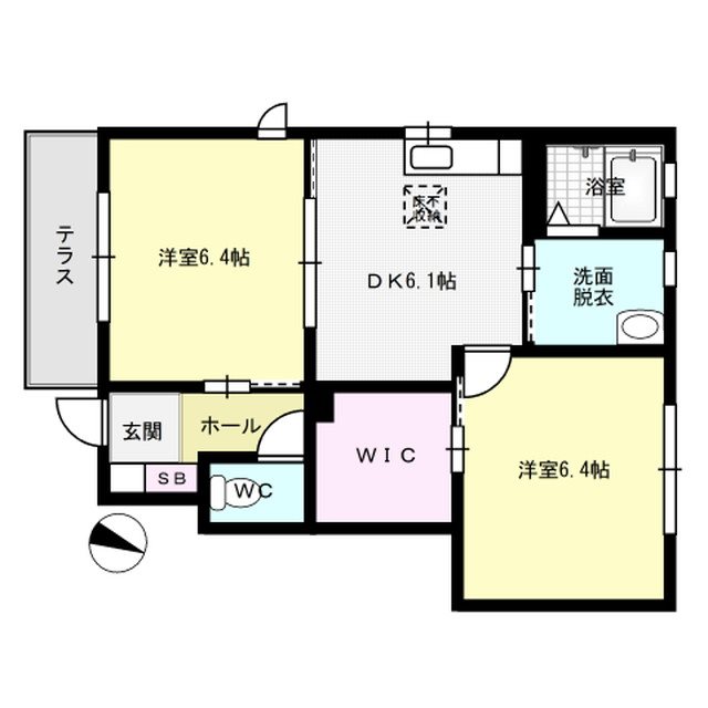セレッソ若葉台A棟 間取り図