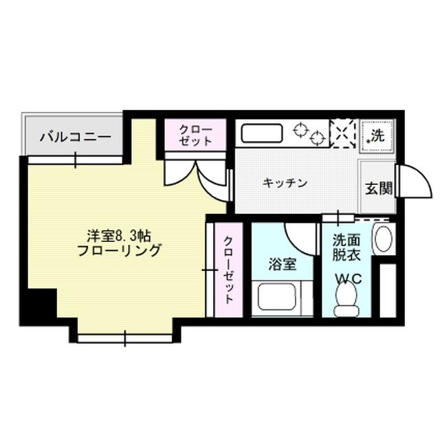 リバティシティ大濠  間取り