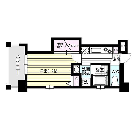 アクタス六本松アネックス～ネット無料～ 間取り