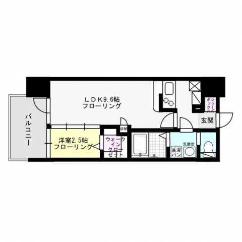 グランフォーレプライム西新 間取り