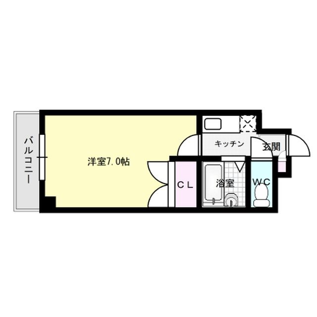 パレローヤル春日原 302号室 間取り