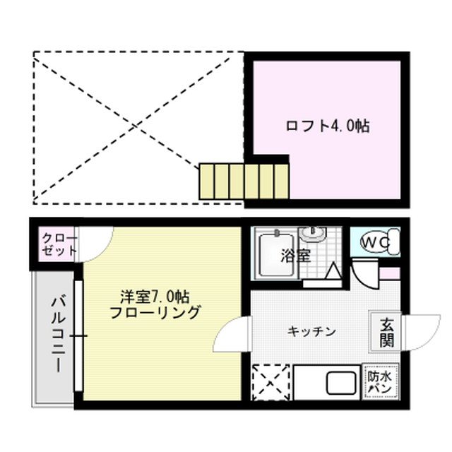 間取り プリムローズ福岡南 間取り図