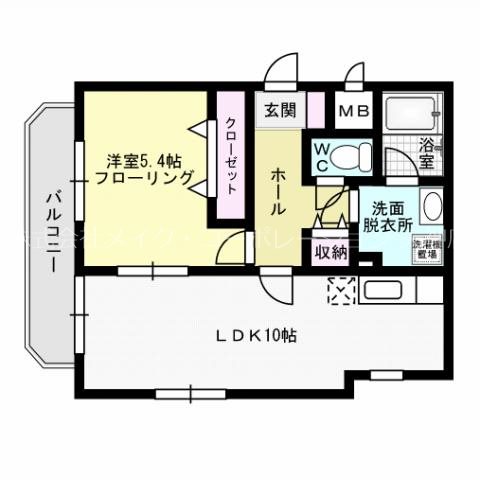 ルブラン薬院 401号室 間取り