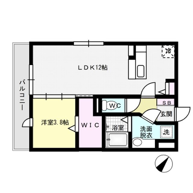 コンフォート光丘 105号室 間取り