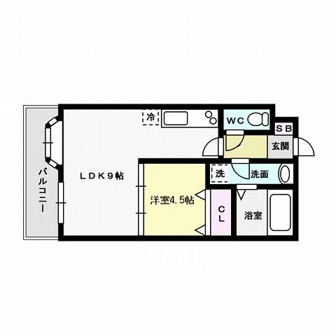 アンジェラス西新Ⅰ 間取り