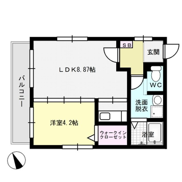アクシスコート井尻 301号室 間取り