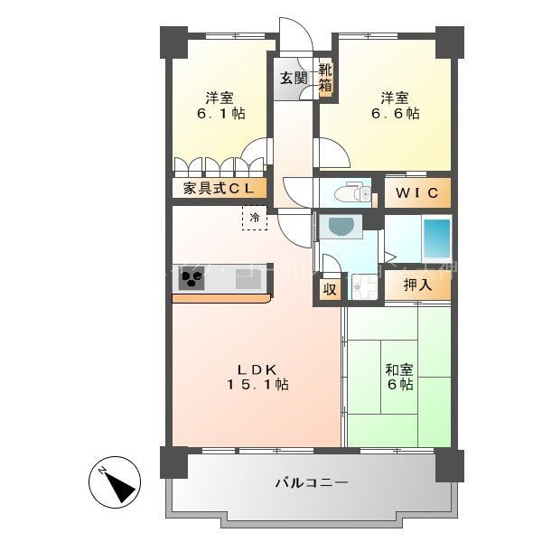 サーパス平尾駅前 間取り