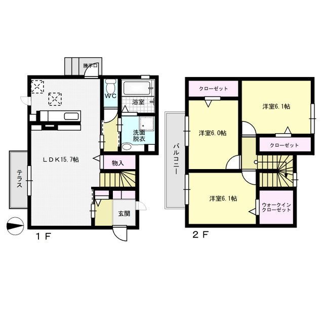 アラータ大橋C棟 間取り