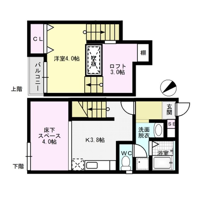 ポラリス光丘Ⅱ 103号室 間取り