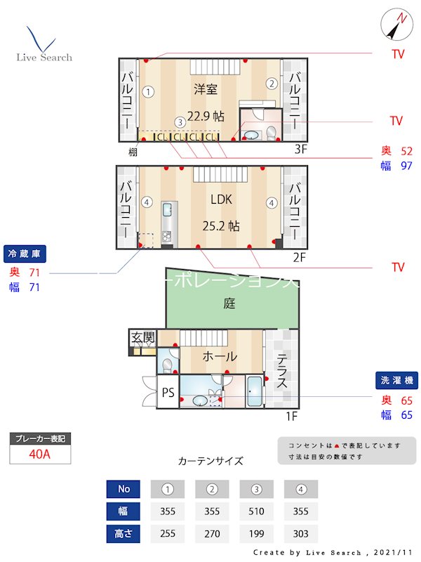 タテスリー地行 間取り