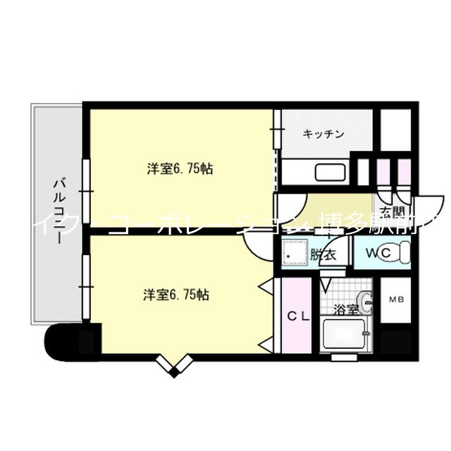 ピュアドーム天神アクロス 間取り