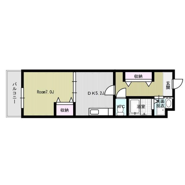 セレノ21 205号室 間取り