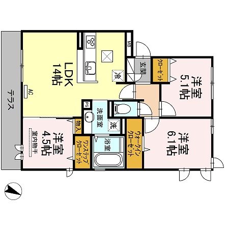 D-room昭代 弐番館 間取り
