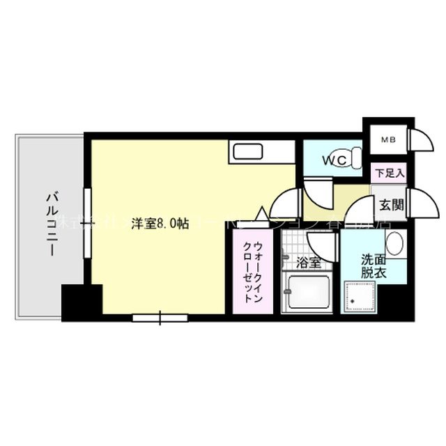 リライアンス井尻 401号室 間取り