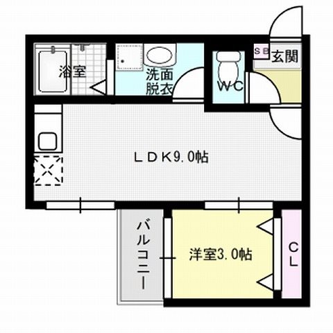 ポラリス小田部 間取り