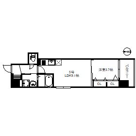 Modern Palazzo 姪浜North 間取り