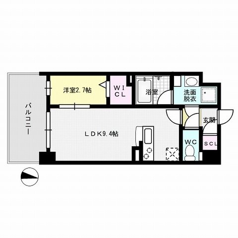 BlancCiel西新～ネット無料～ 間取り