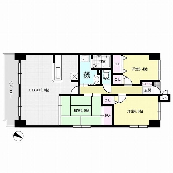 プレジール室見 間取り