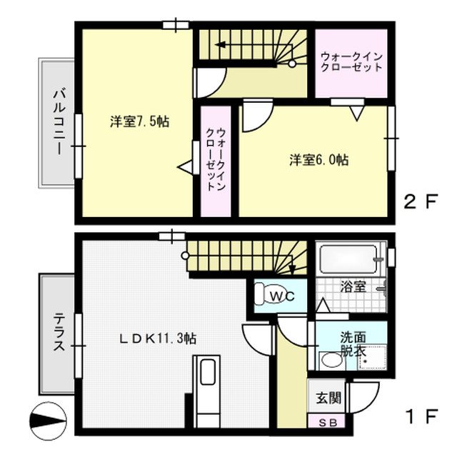 間取り ピエルバ山田 間取り図