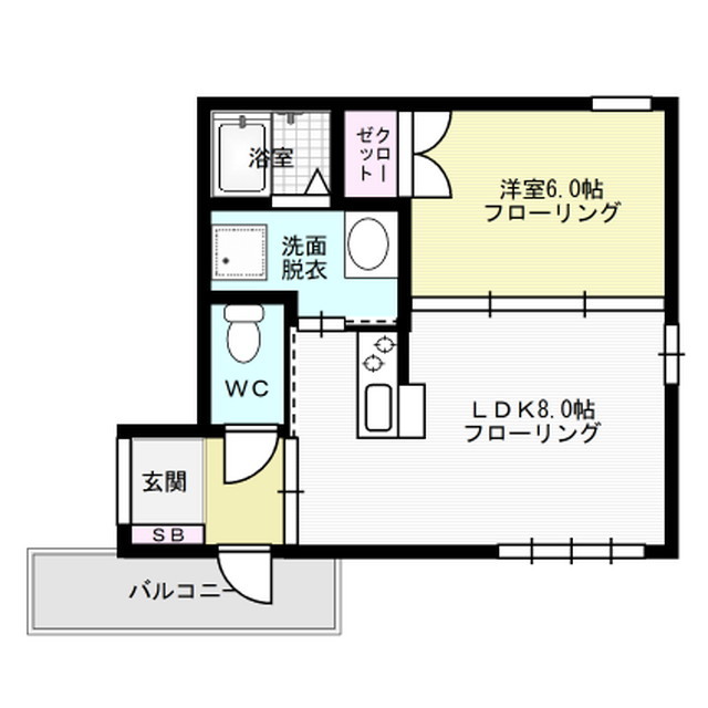 カトラス天神南 間取り