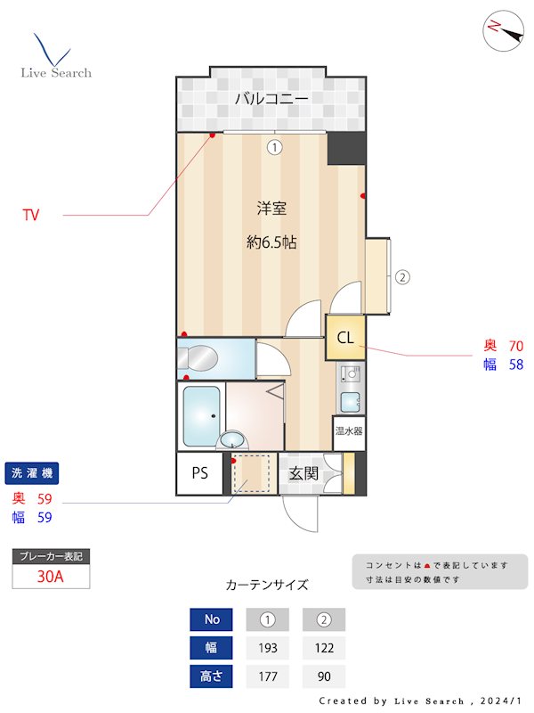 大原ビル 403号室 間取り