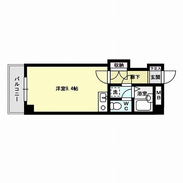 パールハイツ春日原 203号室 間取り