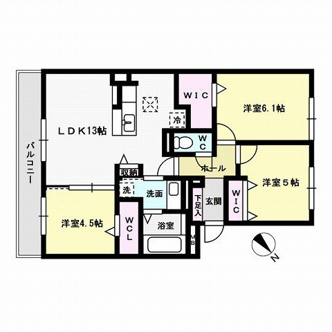 ボヌール・ロジュマン　E棟 間取り
