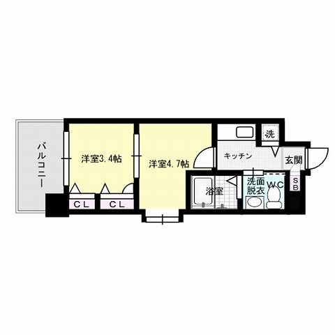 F・PARC西新 間取り