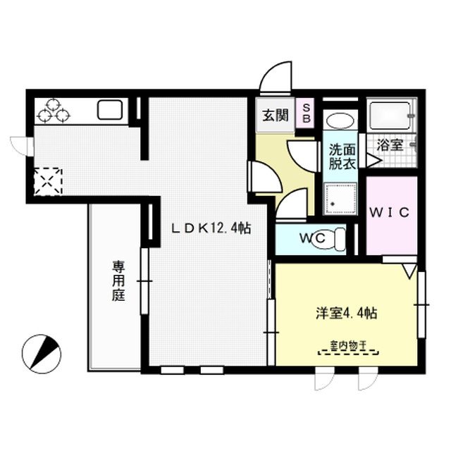 クレストヴェール清水 101号室 間取り