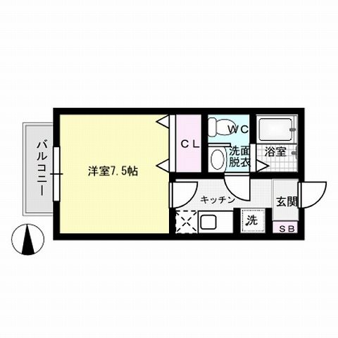 コーポおかやま 間取り