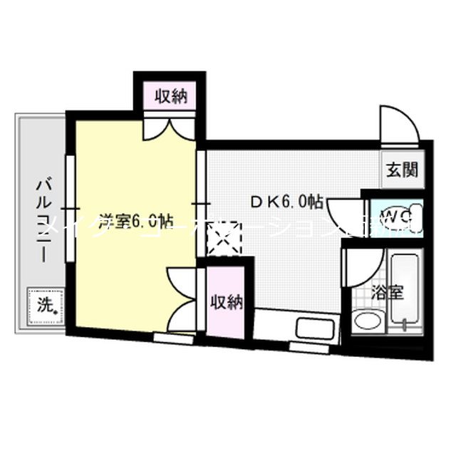 ウエルス西新 間取り