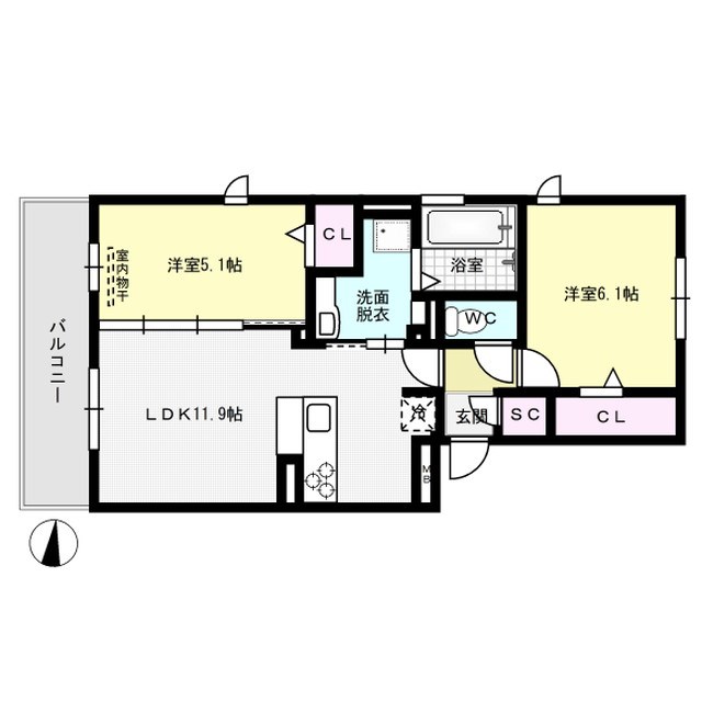 グラースT 間取り図