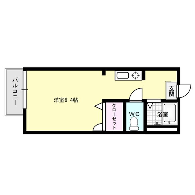 ウィステリアⅡB棟 203号室 間取り