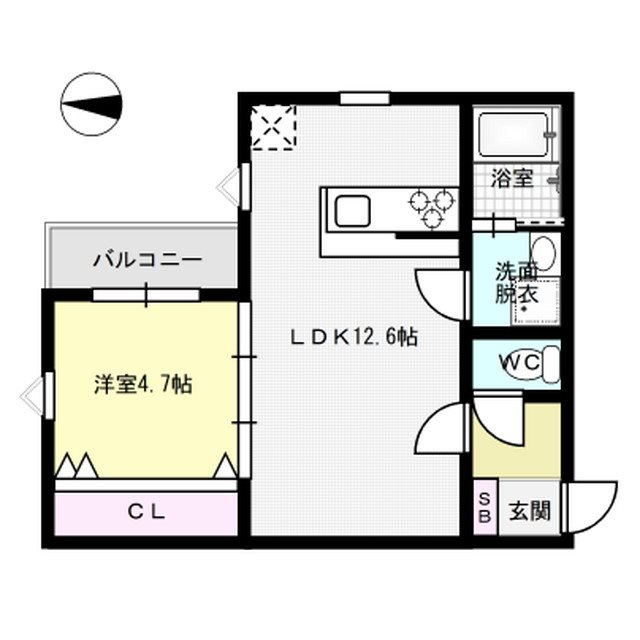 Silkmare 303号室 間取り