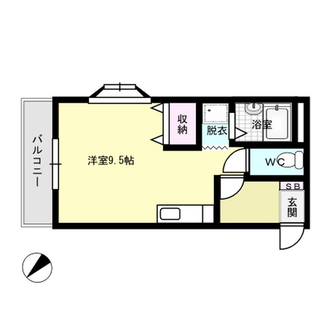M・ハーティ21 302号室 間取り